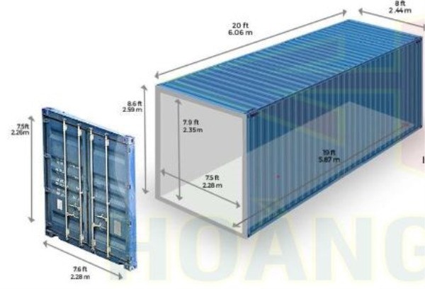 Container 20 feet khô