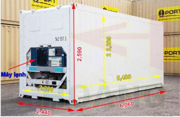 Container 20 feet lạnh