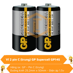 Vỉ 2 pin trung (C) Supercell GP GP14S