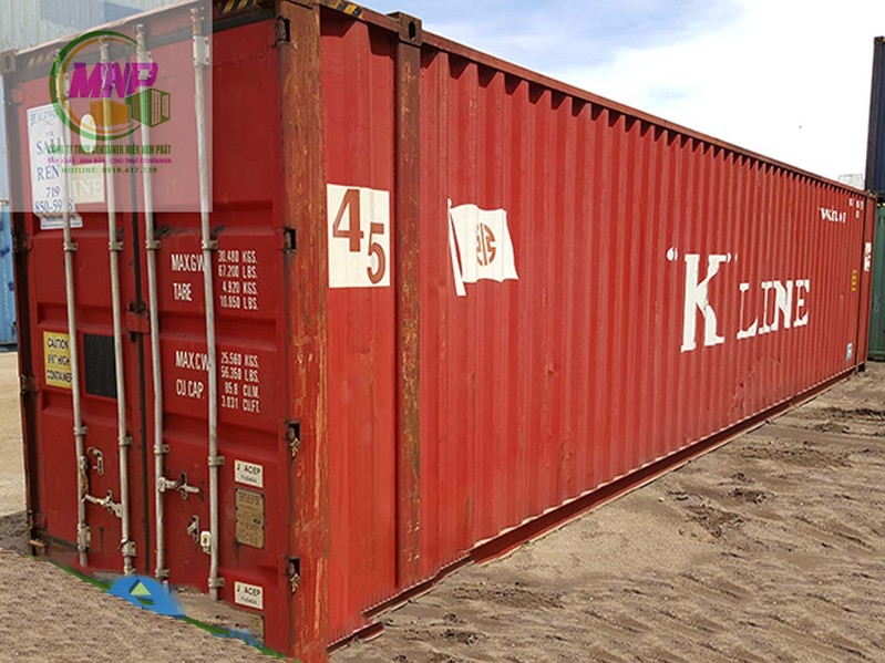Container kho 40HC màu đỏ