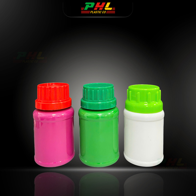 Chai PET 100ml tròn 2 gờ