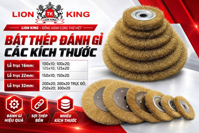 Bát thép đánh gỉ