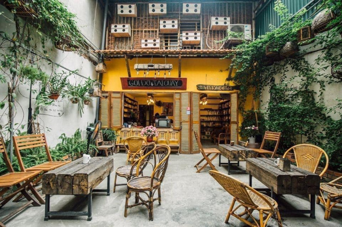 Thiết kế thi công nội thất quán cafe phong cách Vintage