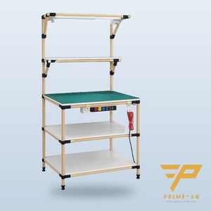 Bàn thao tác ống thép bọc nhựa